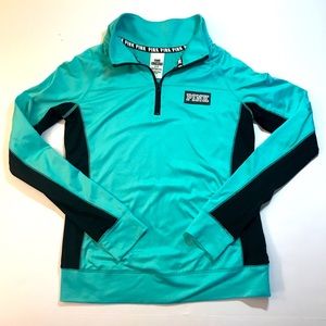 Pink Victoria Secret 1/4 Zip Pullover Sz Small